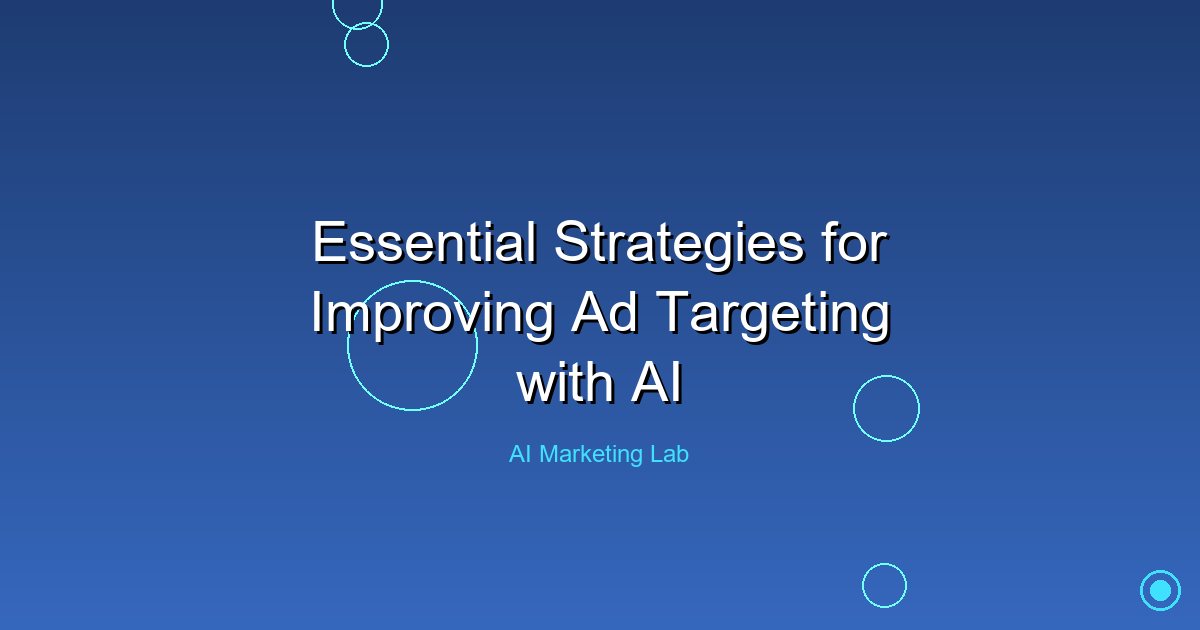 Master Essential AI Strategies to Enhance Ad Targeting