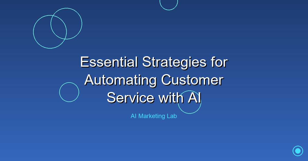 Master Essential Strategies to Automate Customer Service Using AI
