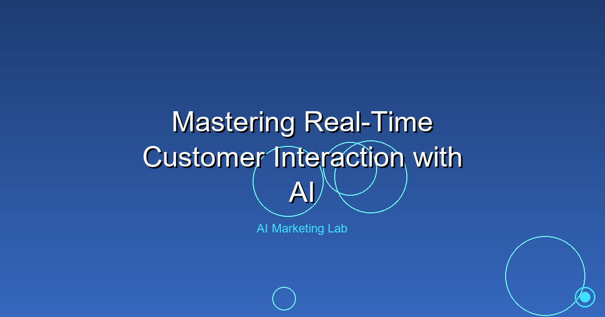 Unlock the Secrets to Mastering AI-Driven Real-Time Customer Interaction