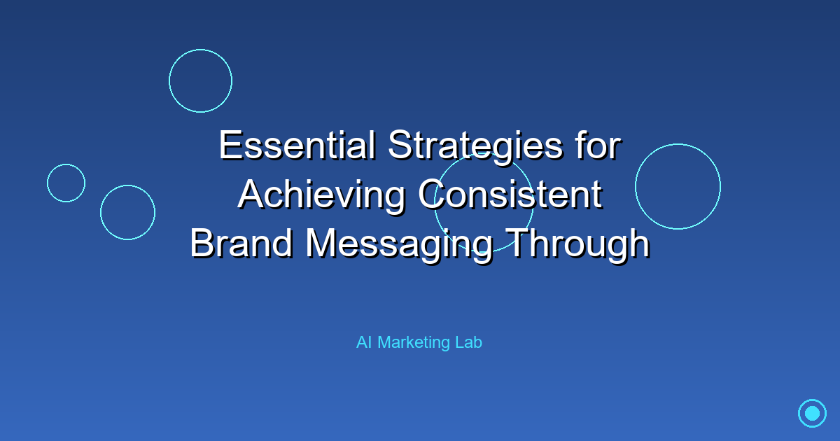 Master Essential Strategies for Consistent Brand Messaging with AI