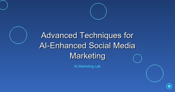 Master Advanced AI Techniques for Boosting Your Social Media Marketing