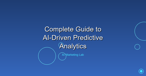 Mastering AI-Driven Predictive Analytics: A Comprehensive Guide
